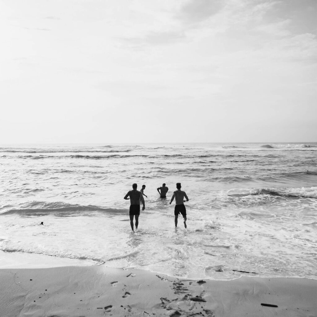 Amigos en la playa